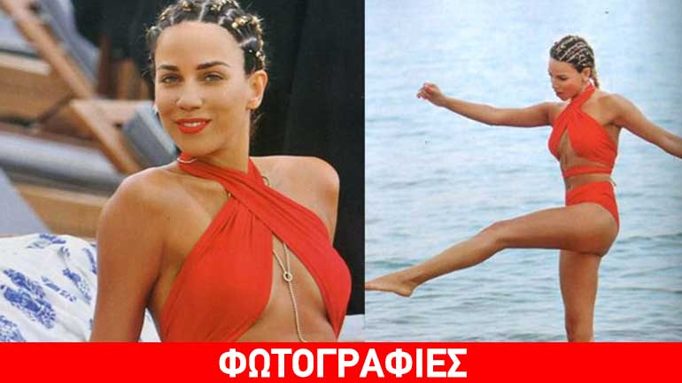 Στικούδη: «Άναψε φωτιές» στην παραλία με το κατακόκκινο μαγιό της!